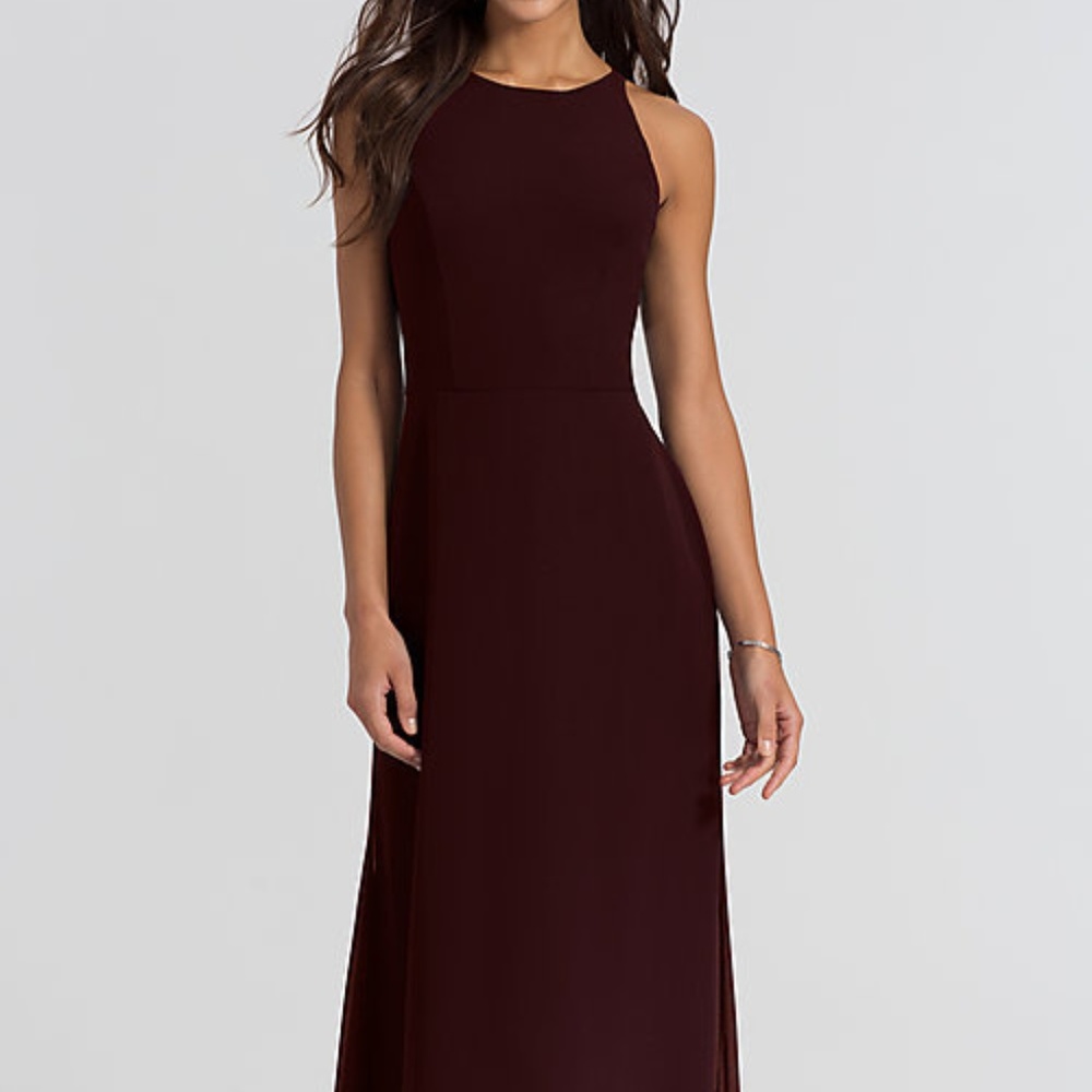 Hayley Paige Burgundy Bridesmaid Dress 5714 Size 0